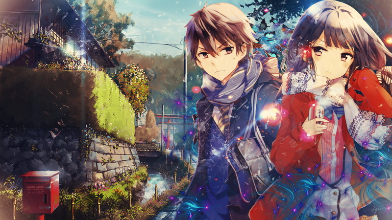 scarf, festival, creativity, leisure activity, women, Aki Adagaki, Masamune-kuns Revenge, nature, child, haired, sunlight, Anime, real people, architecture