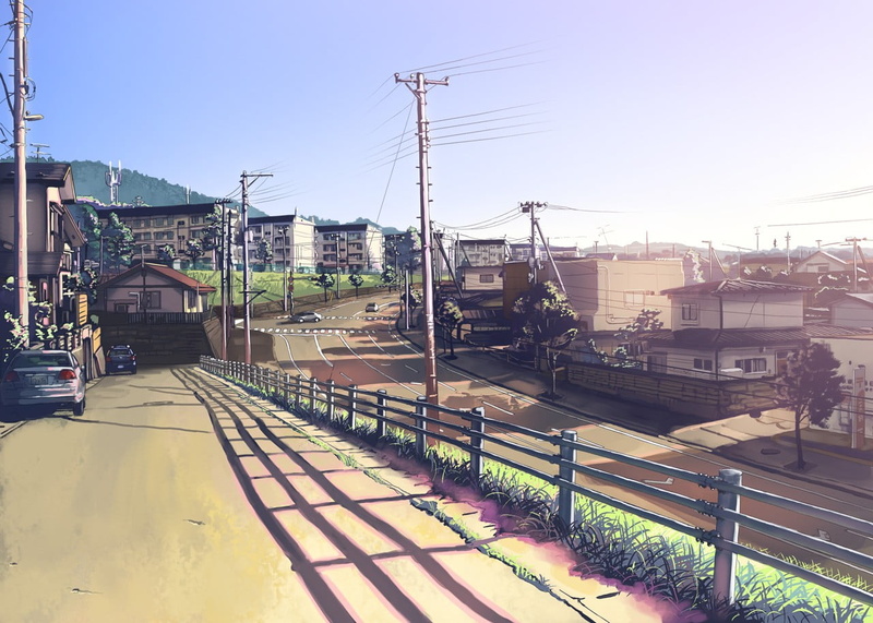 cityscape, building, rail transportation, built structure, plant, electricity, city, technology, building exterior, no people, sunlight, artwork, outdoors