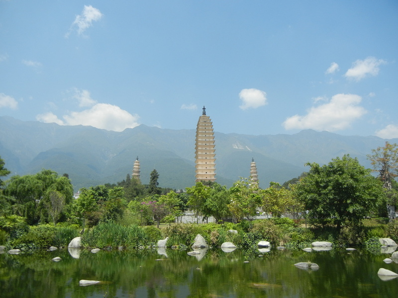 belief, lake, water, Dali, tree, nature, 2K, Yunnan Province, sky, travel destinations, architecture, built structure, outdoors, religion, building, building exterior
