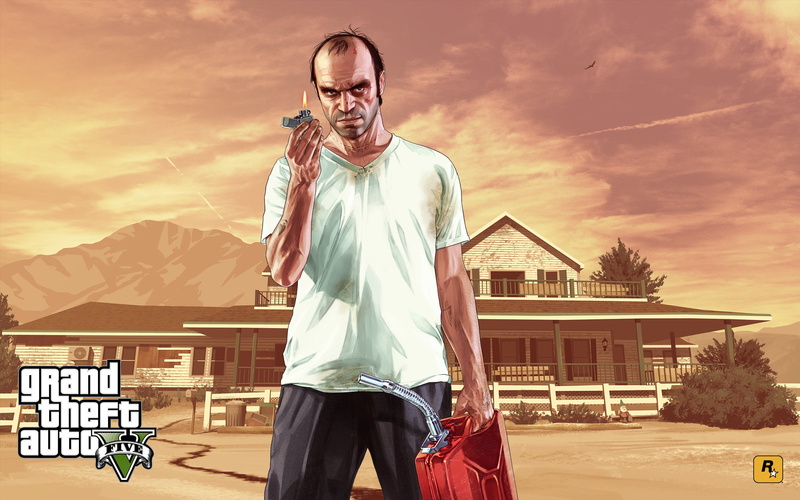 case, using Phone, fire, three quarter length, mid adult men, one Person, mid adult, people, beard, finance, auto, building Exterior, art, Grand Theft Auto V