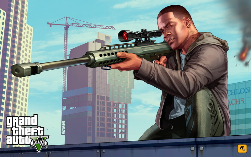 Grand Theft Auto V, 2K, Rifle, Grand Theft Auto, Franklin Clinton