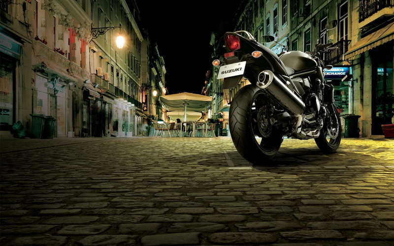 1080P, suzuki, bandit, super, black, motorbike
