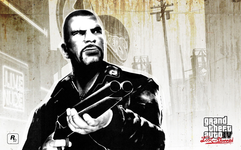 adult, real people, human representation, representation, 2K, Gta 4 lost and damned, Johnny klebitz, men, holding, waist up, front view, Grand theft auto 4