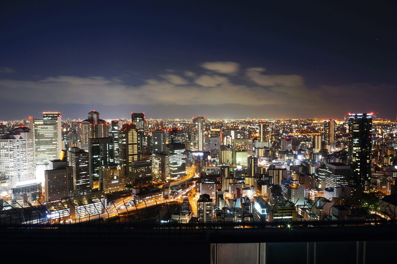 cityscape, city life, financial district, cloud - sky, building exterior, landscape, architecture, residential district, Osaka, autumn, osaka, lights, nature