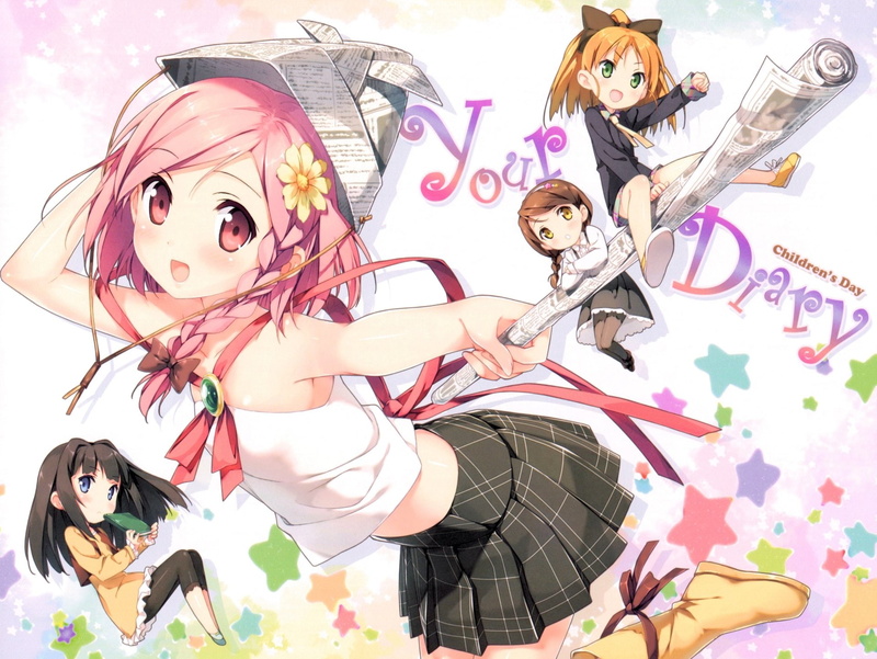 Ayase Sayuki, Hirosaki Kanade, Yua (Your Diary), Minagawa Yuuhi, Anime, Your Diary, 1080P