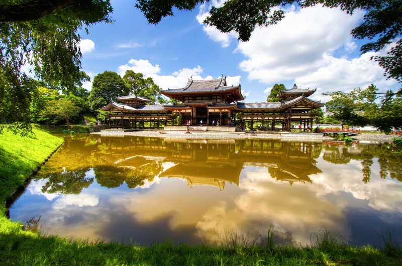 Byōdō-in, Uji, Temples, Reflection, Park, Temple, 1080P