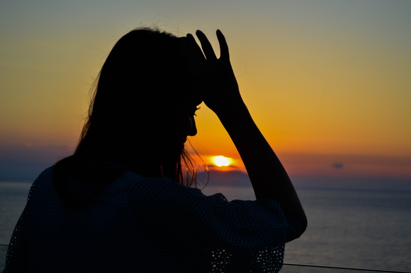 scenics - nature, albania, women, photography, hair, glasses, rruga uji i ftohte, love, beach, orange color, hand, water, adult, sunset, lifestyles, sky