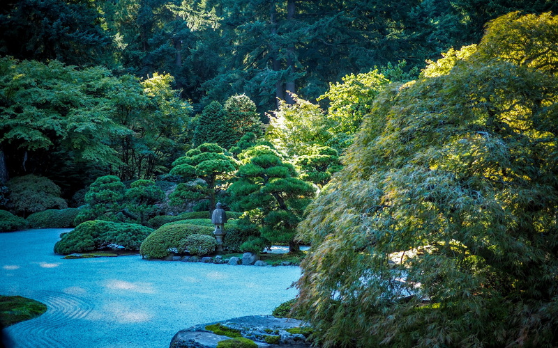 2K, Oregon, japanese, Portland, gravel, herbs, garden, trees, USA, shrubs, stones, Japanese Garden