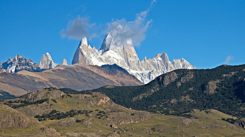 travel destinations, mount fitzroy, scenics - nature, land, solid, 1080P, no people, mountain peak, non-urban scene, nature, landscape, environment, cloud - sky