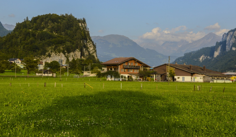 beauty in nature, swiss alps, architecture, nature, scenics - nature, alpine walk, mountain range, outdoors, built structure, sky, tree, land, 5K, switzerland