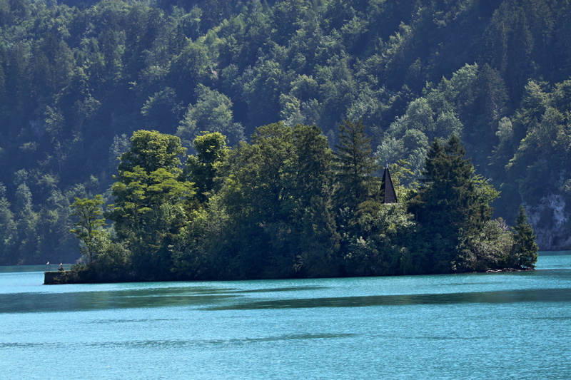 day, landscape, waterfront, 4K, sea, beauty in nature, green color, switzerland, tranquil scene, non-urban scene, tree, scenics - nature, lake, land, coniferous tree