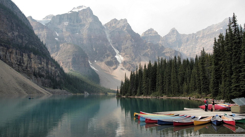 kayak, mountains, kayaking, british, lake, river, boats, rockies, 1080P, columbia, rental