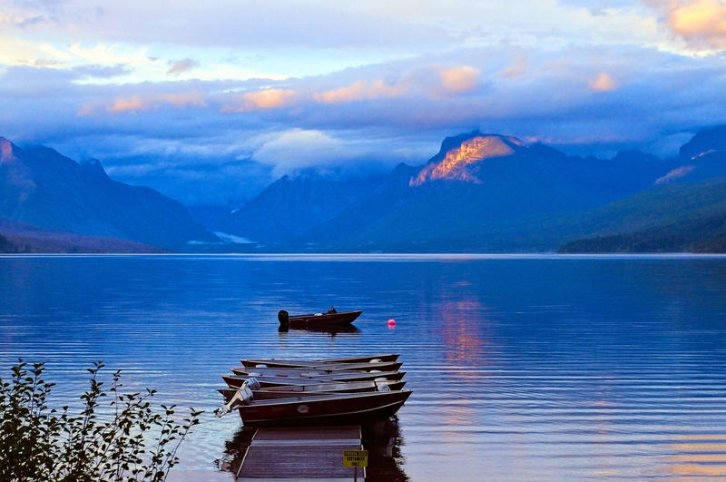 waters, mcdonald, clouds, nature, lake, blue, water, lake mcdonald rental boats, apgar, quiet, animals in the wild, reflection, vertebrate, animal themes