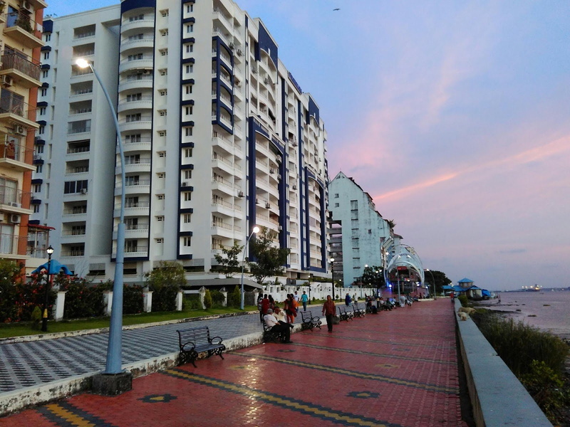 (9), channels, blues, skyscraper, chinese, ship, 720P, back, nets, kochi, beach, sunset, lagoons, water, kerala, city
