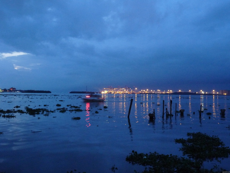 nets, skyscraper, blues, sunset, ship, kochi, channels, lagoons, beach, city, chinese, (19), back, water, kerala, 2K