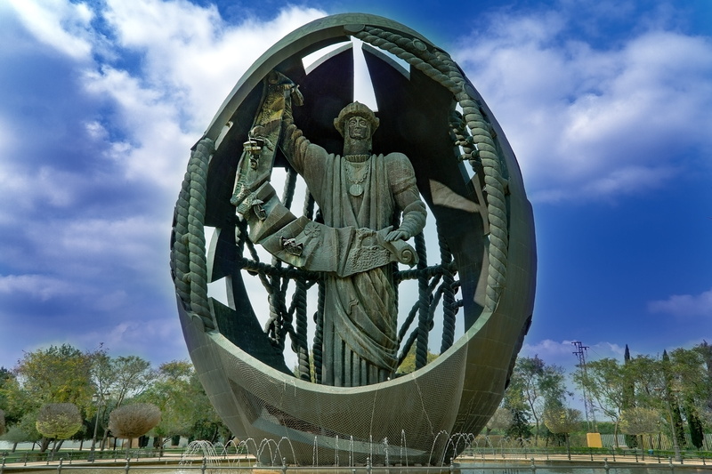 human representation, san geronimo, no people, creativity, Santiponce, art and craft, expo 92, travel, 5K, guadalquivir, vegetation, park - man made space