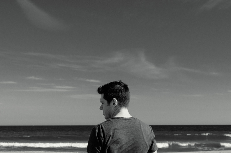 man, look, horizon, 2K, one person, horizon over water, looking at view, real people, coast, nature, beauty in nature, scenics - nature, beach, cloud - sky