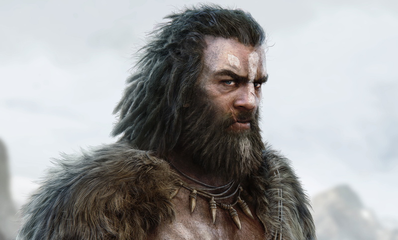 male, facial hair, UbiSoft, 4K, day, animals in the wild, s, Far Cry Primal, close-up, mammal, aggression, looking, headshot, people, one animal, focus on foreground