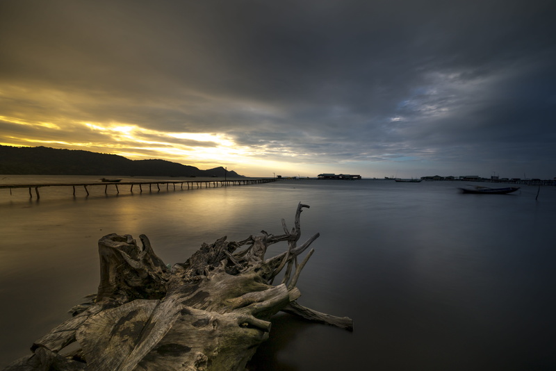 the morning, evening, sand, long, phu quoc, summer, the sun, clouds, driftwood, the beach, nature, horizon, nice, no people, surfing, see, non-urban scene