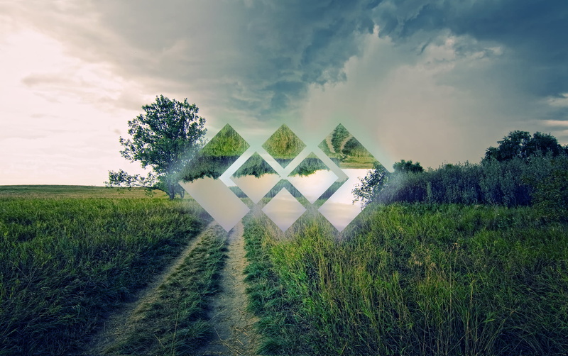 tree, day, sky, green, cloud - sky, digital composite, tranquil scene, green color, beauty in nature, lawn, outdoors, digital art, growth, field, 1080P