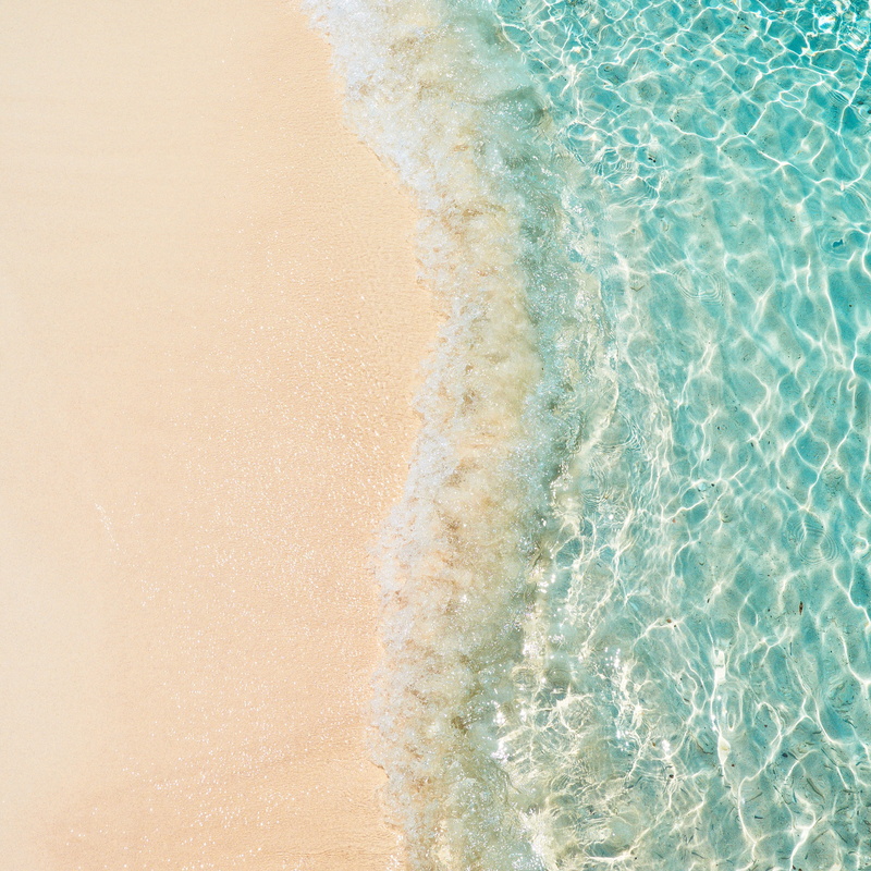 high angle view, aquatic sport, 2K, scenics - nature, sand, tranquility, sea, nature, photography, motion, day, beach, no people, wave, view, water, land