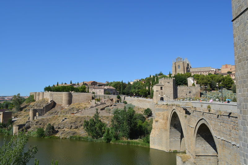 europe, tourism, nature, vista, blue, no people, arch, clear sky, sky, travel, outdoors, 5K, the city of toledo, tagus river, fort, built structure, old
