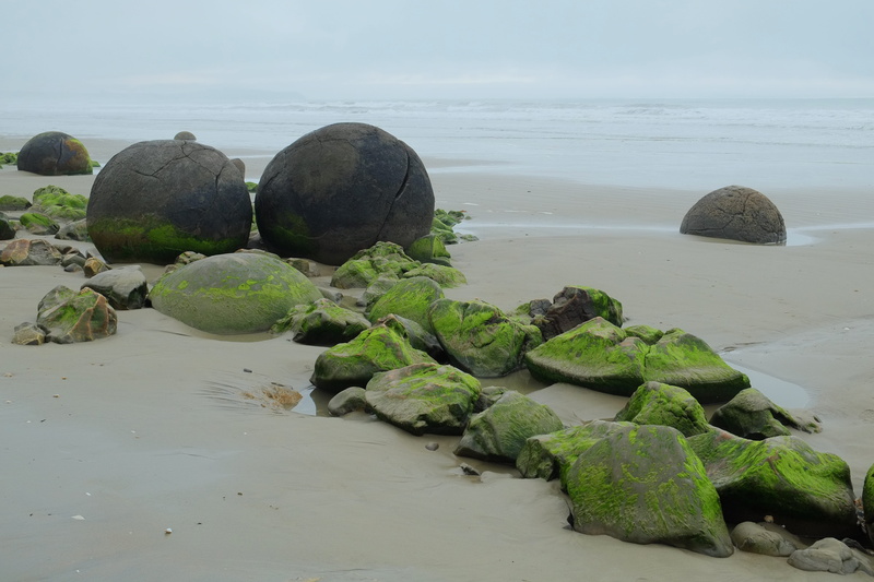 idyllic, day, 4K, tranquil scene, geology, scenic, landscape, outdoors, seascape, rock - object, ocean, koekohe beach, sphere, non-urban scene, horizon