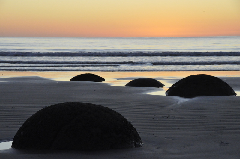 scenics - nature, sunset, water, stone, motion, landscape, tranquility, new, horizon, no people, beach, beauty in nature, ocean, 4K, land, famous, wave