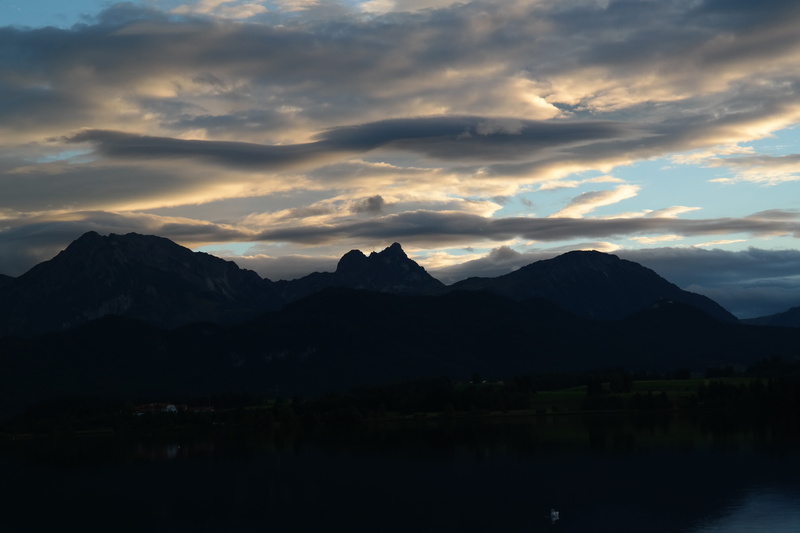 no people, sunset, sky, tannheimer mountains, recovery, Reflections, Lake, brentenjoch, nature, beauty in nature, allgäu, idyll, non-urban scene, cloud - sky