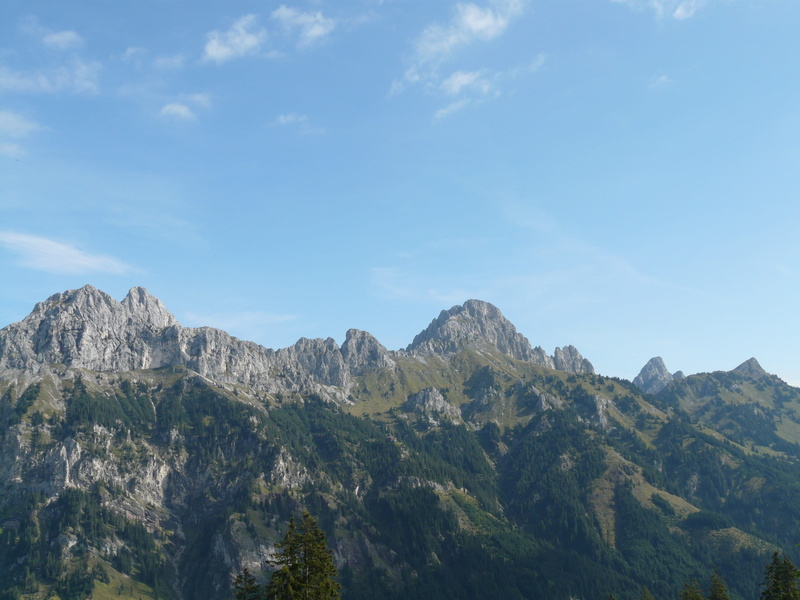 scenics, plant, idyllic, environment, Allgäu Alps, cloud - sky, remote, Alpine, tranquil scene, scenics - nature, Tannheim, formation, red flüh, mountain range