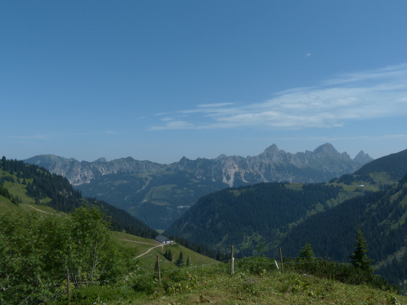 environment, green color, non-urban scene, tannheim, blue, cloud - sky, landscape, day, scenics, remote, schartschrofen, allgäu alps, scenics - nature