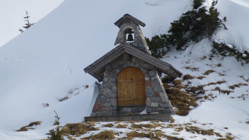place of worship, snow, outdoors, nature, winter, mountain, white, spirituality, tyrol, gray, built structure, tannheim, belief, chapel, cold temperature
