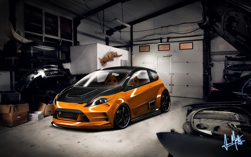by kk, cars, ford, kkvt, 1080P, fiesta, ford fiesta rs, rs, kk designs