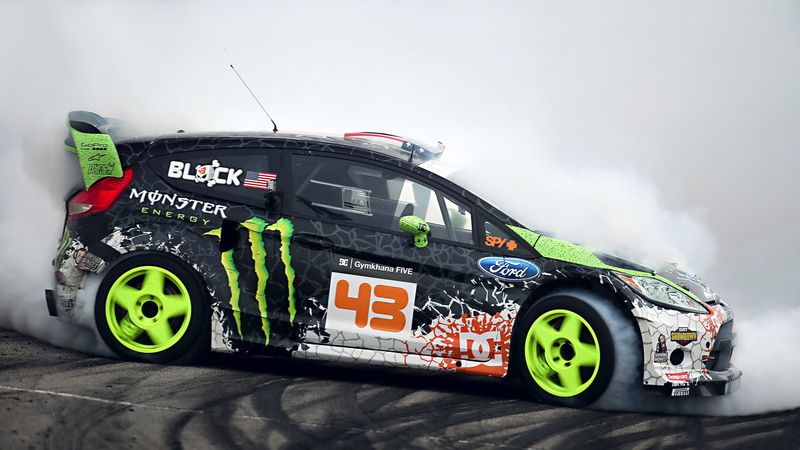Ken Block, Tuning, Sportcar, Drift, Smoke, Ford, 1080P, Monster Energy, Gymkhana, Fiesta