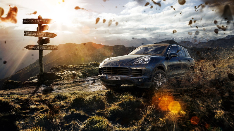 nature, mode of transportation, scenics - nature, suv, Turbo S, cloud - sky, 958, land, sky, no people, gray, transportation, day, motor vehicle, non-urban scene