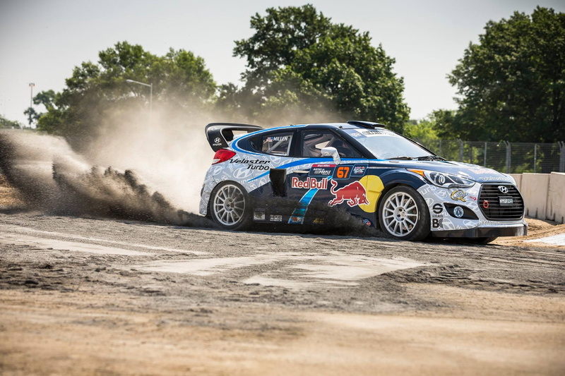 veloster, grc, transportation, nature, land vehicle, wheel, plant, sports race, dust, rallycross, tree, day, turbo, mode of transportation, road, speed