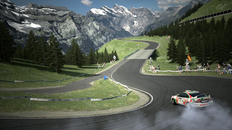 art, ps, 1080P, hd, Landscapes, game, gran, rallycross, gt, toyota, turismo, trees, race, racing, switzerland, nature, tr, mountains