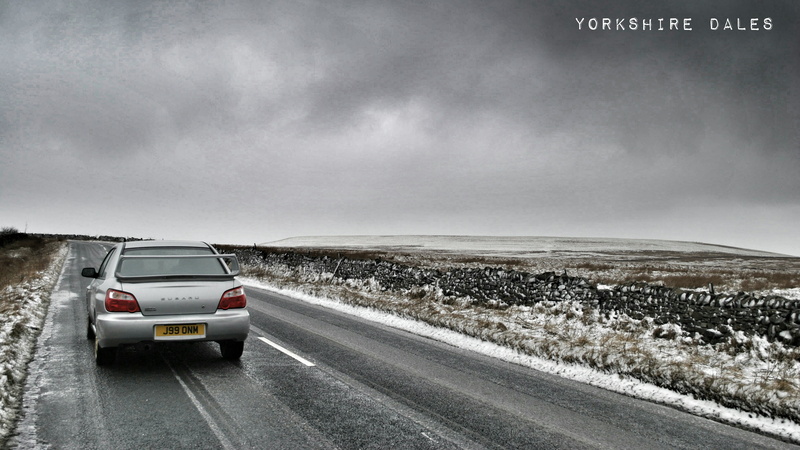 car, road trip, motor vehicle, landscape, road, storm, journey, Subaru Impreza , metal, modified, nature, rally cars, sky, gray, motion, warning sign, mode of transportation