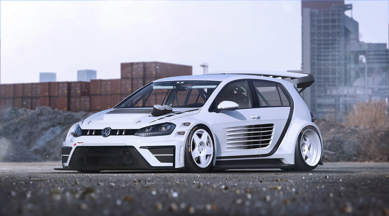Golf, by Khyzyl Saleem, Future, MK7, Race, 1080P, Car, White, Volkswagen