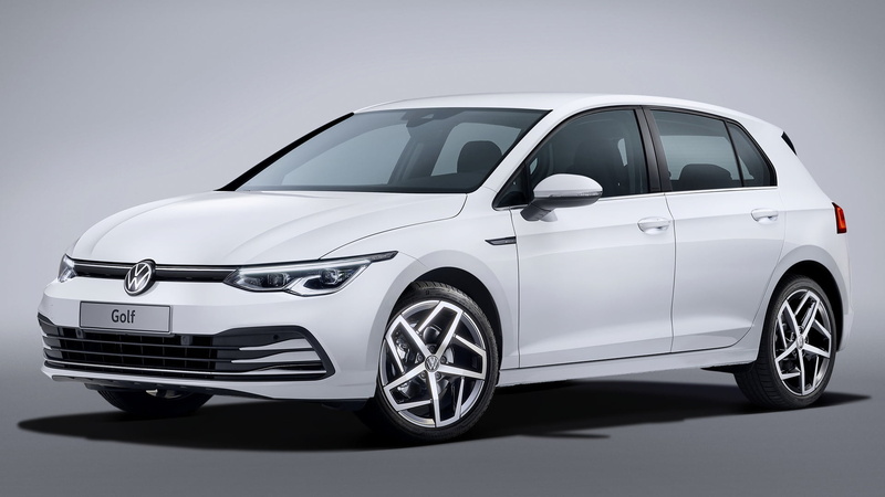 Volkswagen, Compact Car, Hatchback, 1080P, White Car, Car, Volkswagen Golf Mk7