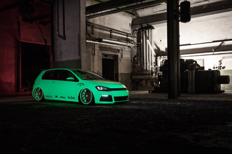golf, volkswagen, light tron, 2013, tuning, vii, 2K