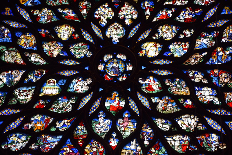 no people, famous, building, glass, gothic, 5K, church, ceiling, full frame, color, backgrounds, floral pattern, spirituality, window, ornate, built structure