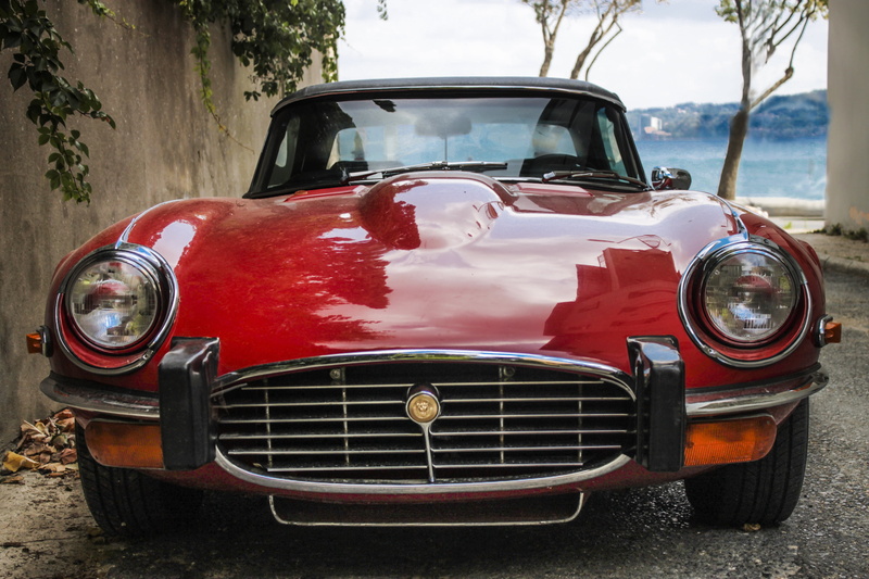 Vintage Car, Red Car, Jaguar, 4K, Sport Car, Classic Car, Jaguar E-Type, Convertible