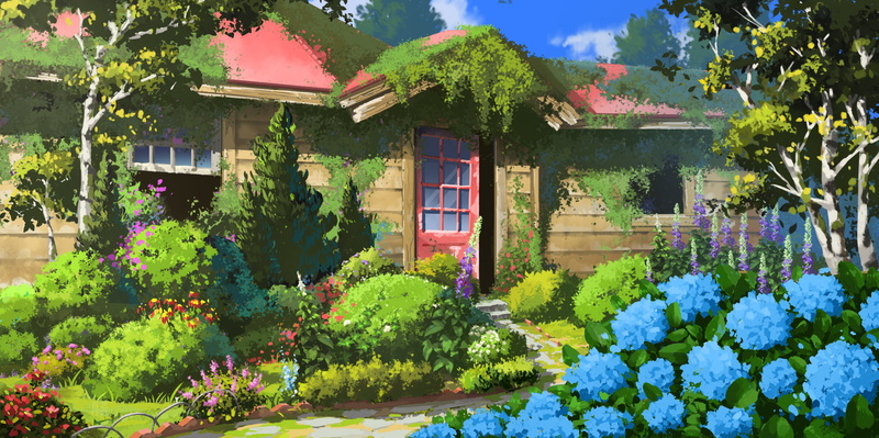 1080P, Garden, Anime, Original, Flower