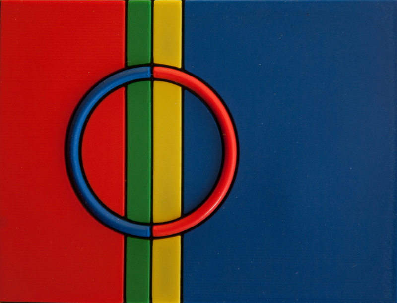 lapland, day, blue, sami, lapp, no people, yellow, vibrant color, creativity, wall - building feature, close-up, studio shot, art and craft, circle, pattern