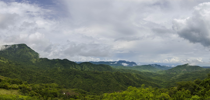nature, thailand, green color, no people, environment, mountain range, 8K, mountains, forest, outdoors, tranquility, travel, petchaboon, cloud - sky, foliage