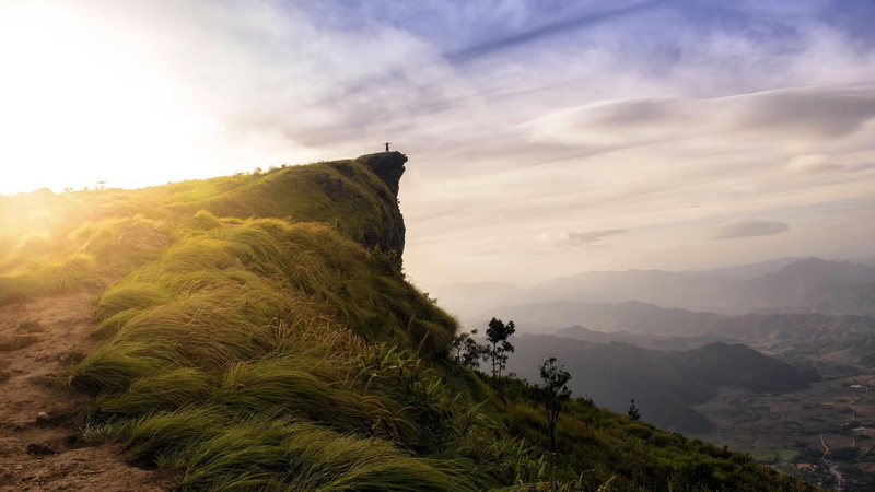 hill, land, plant, environment, cloud, remote, terrain, mountain range, laos, non-urban scene, ridge, outdoors, rolling landscape, beauty in nature, highland