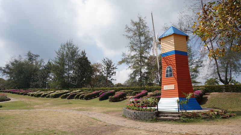 land, creativity, udon thani, building, sky, grass, solid, tree, travel destinations, thailand, tourist attraction, no people, cloud - sky, phufoilom, nature