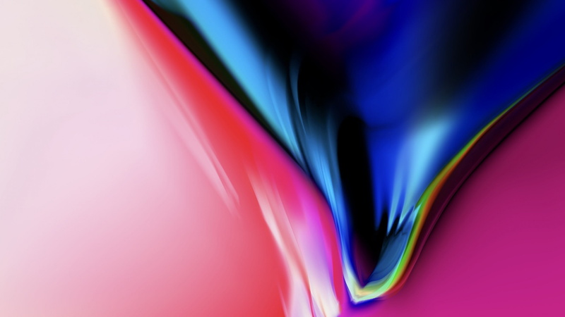 iPhone X, iOS 11, iPhone 8, 2K, colorful, HD