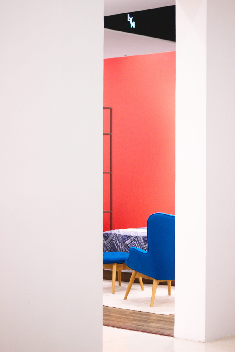 building, table, screen, interior design, red, furniture, room, no people, wall, wall - building feature, floor, absence, door, empty, dorm room, dressing room